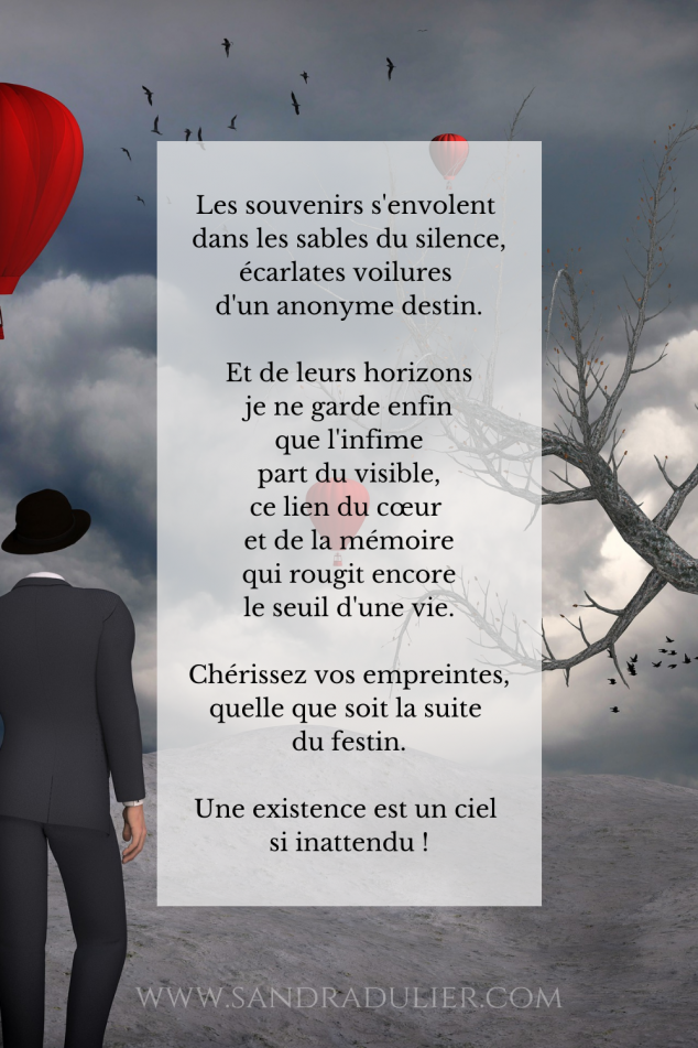 Les souvenirs poeme sandra dulier