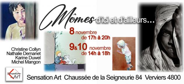 Expo momes d ici et d ailleurs verviers sensation art novembre 2024