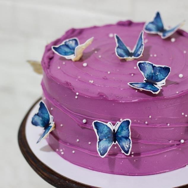 Gateau anniversaire papillon